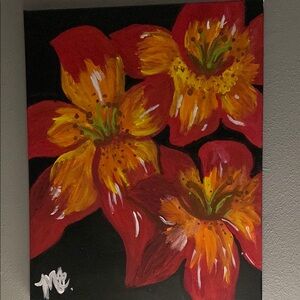 Vibrant Floral Canvas Art